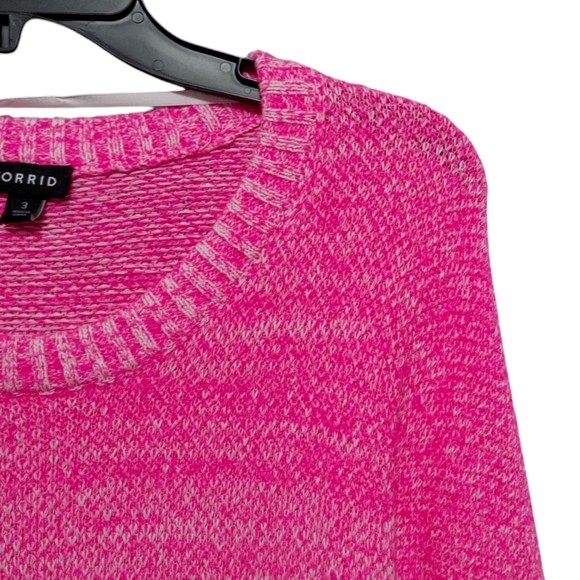 Torrid Pink Crew Neck Sweater - Picture 8 of 12
